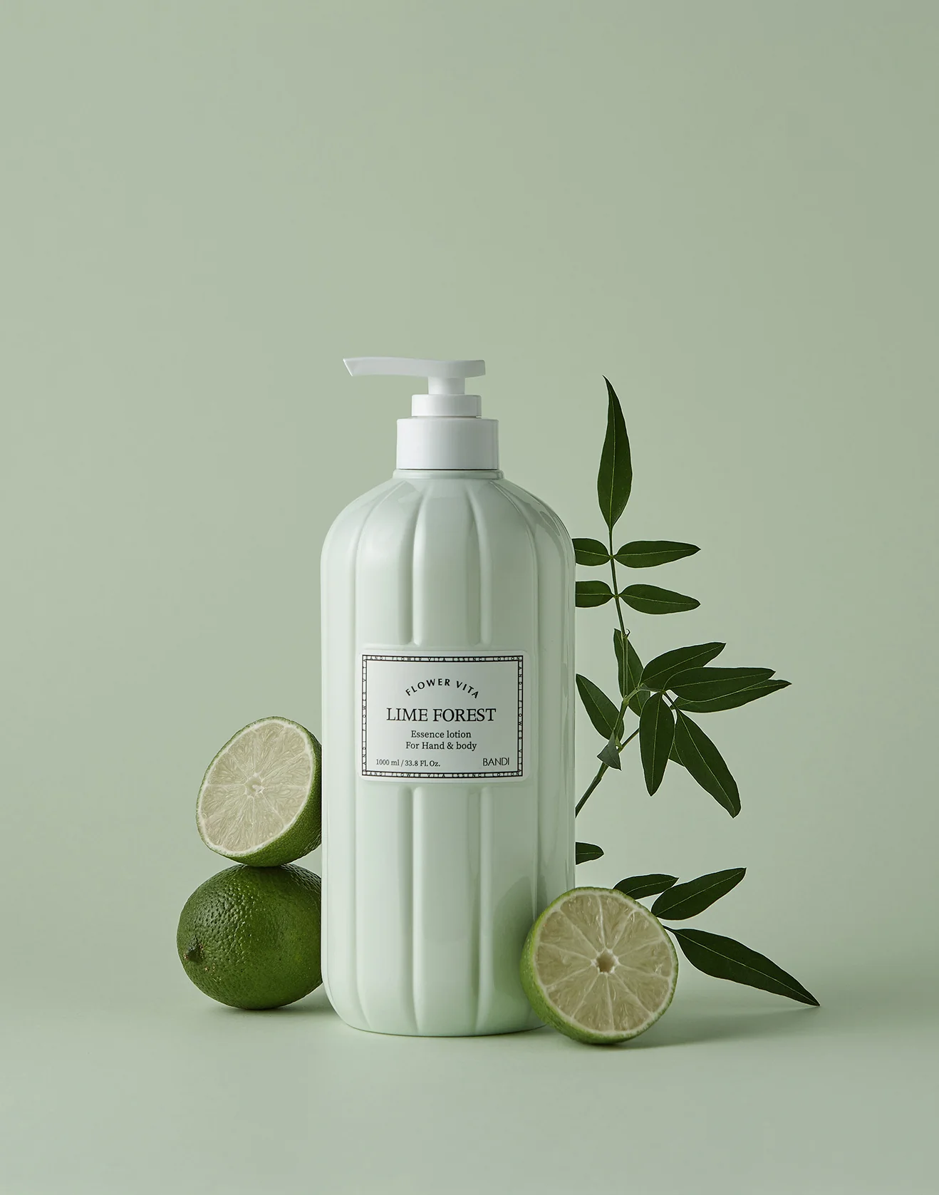 BANDI - Essence Lotion 1000mL (Lime Forest, Baby Cotton, Lily Musk, Peony Blossom, Greenery Fig, Mossy Wood) - Image 3