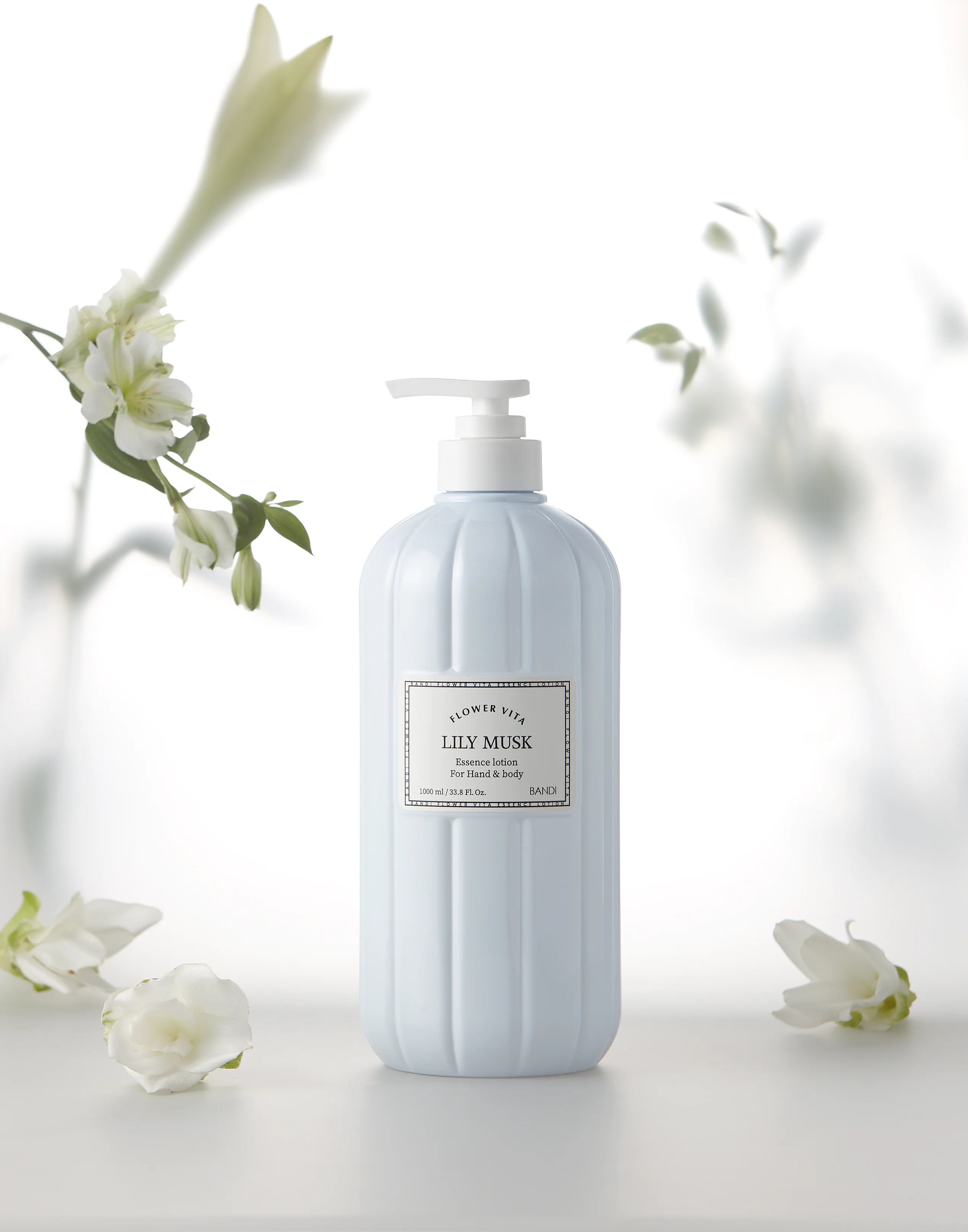 BANDI - Essence Lotion 1000mL (Lime Forest, Baby Cotton, Lily Musk, Peony Blossom, Greenery Fig, Mossy Wood) - Image 5