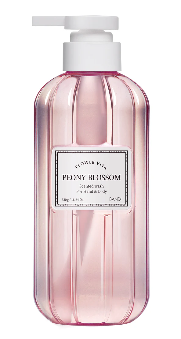 BANDI - Flower Vita Hand & Body Wash - Peony Blossom (520g) - Image 2