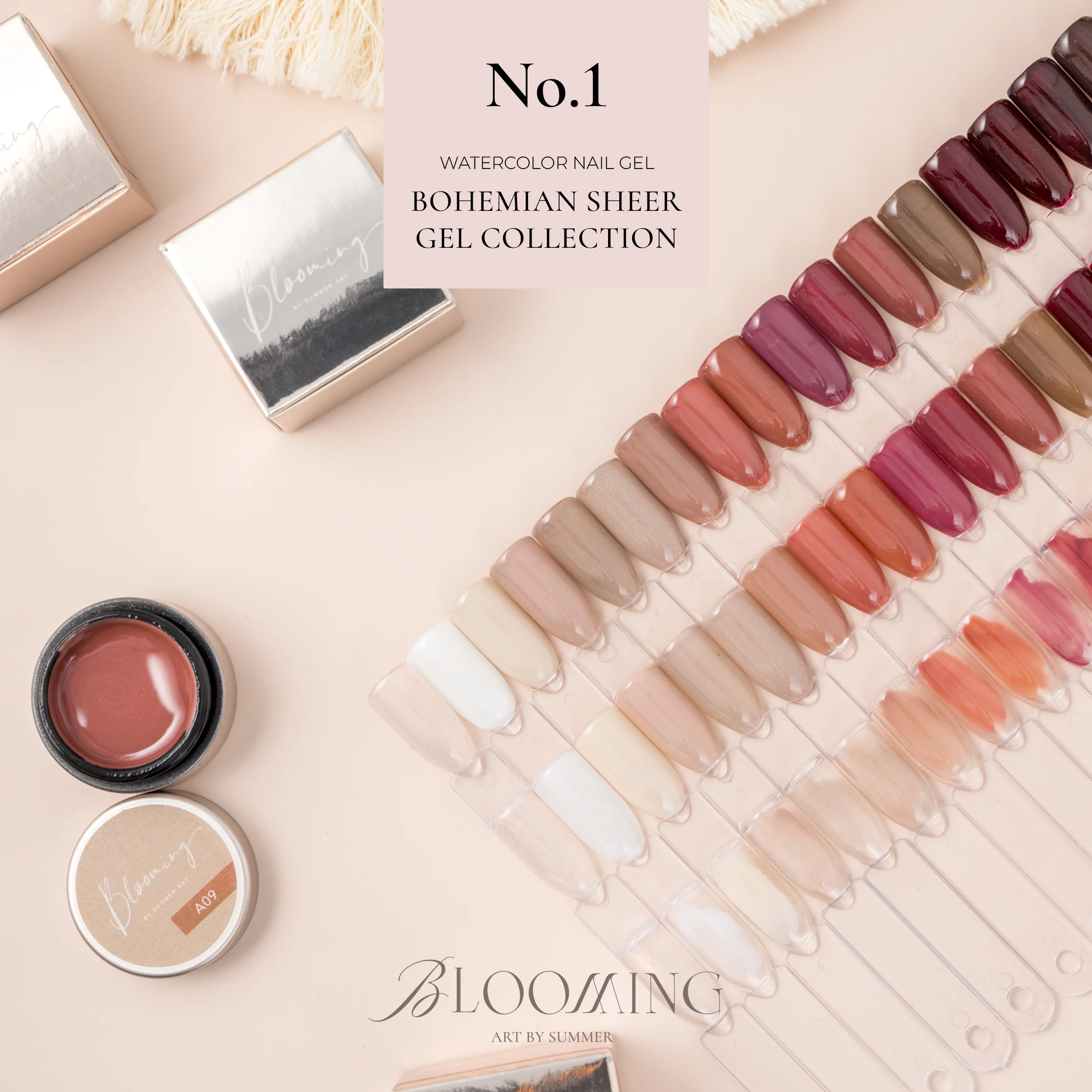 Blooming Nails - No.1 Watercolor Nail Gel Set - Image 3