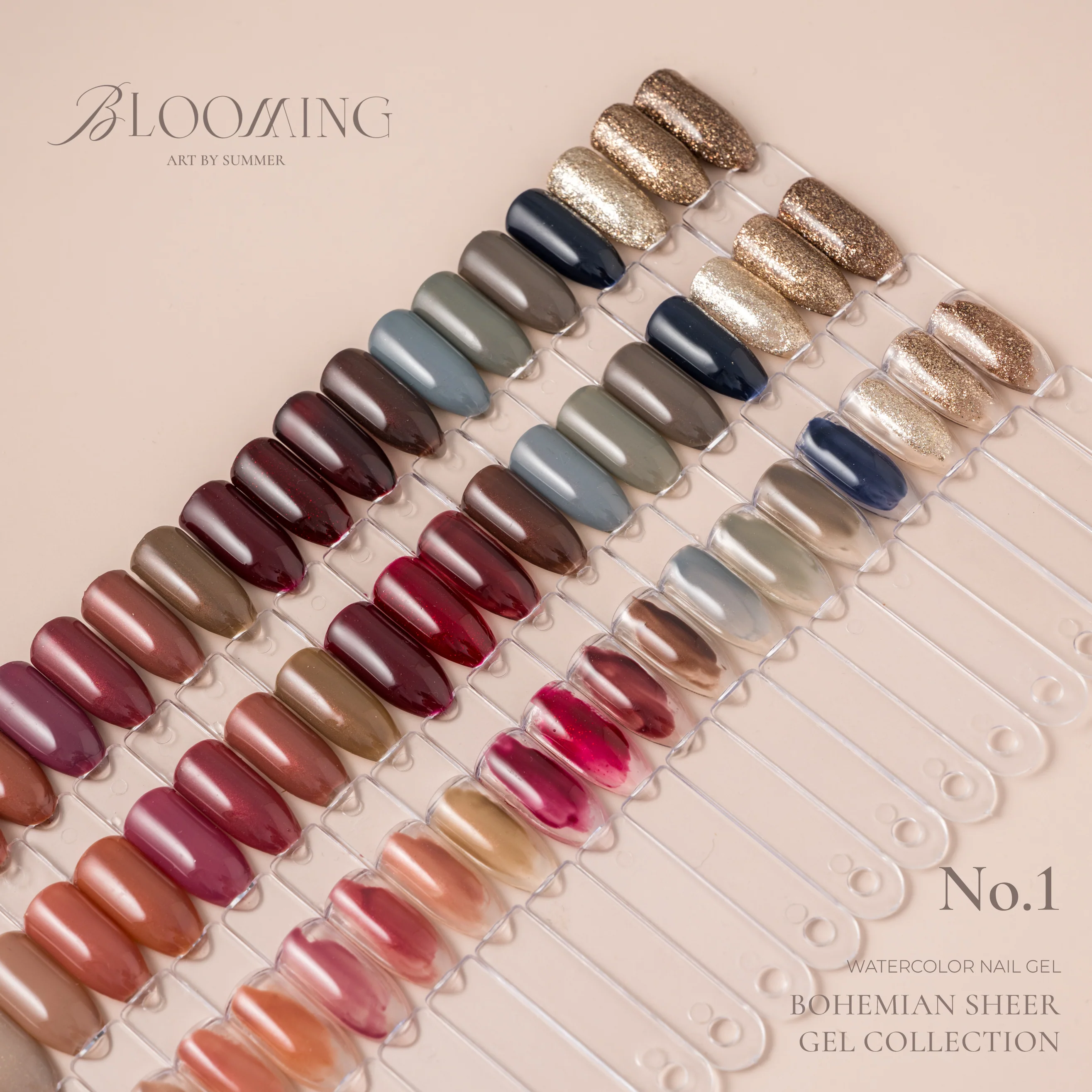 Blooming Nails - No.1 Watercolor Nail Gel Set - Image 4