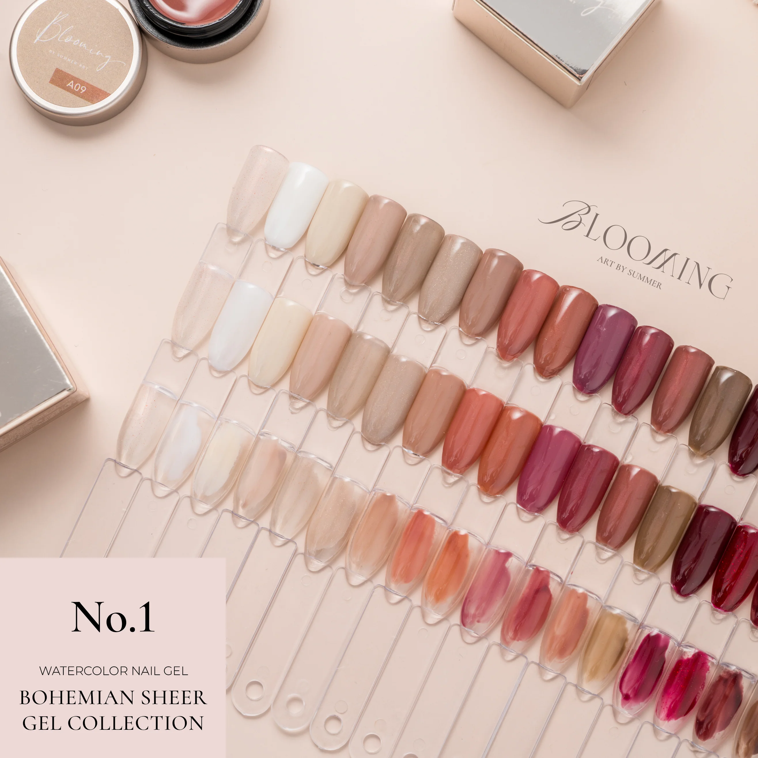 Blooming Nails - No.1 Watercolor Nail Gel Set - Image 5