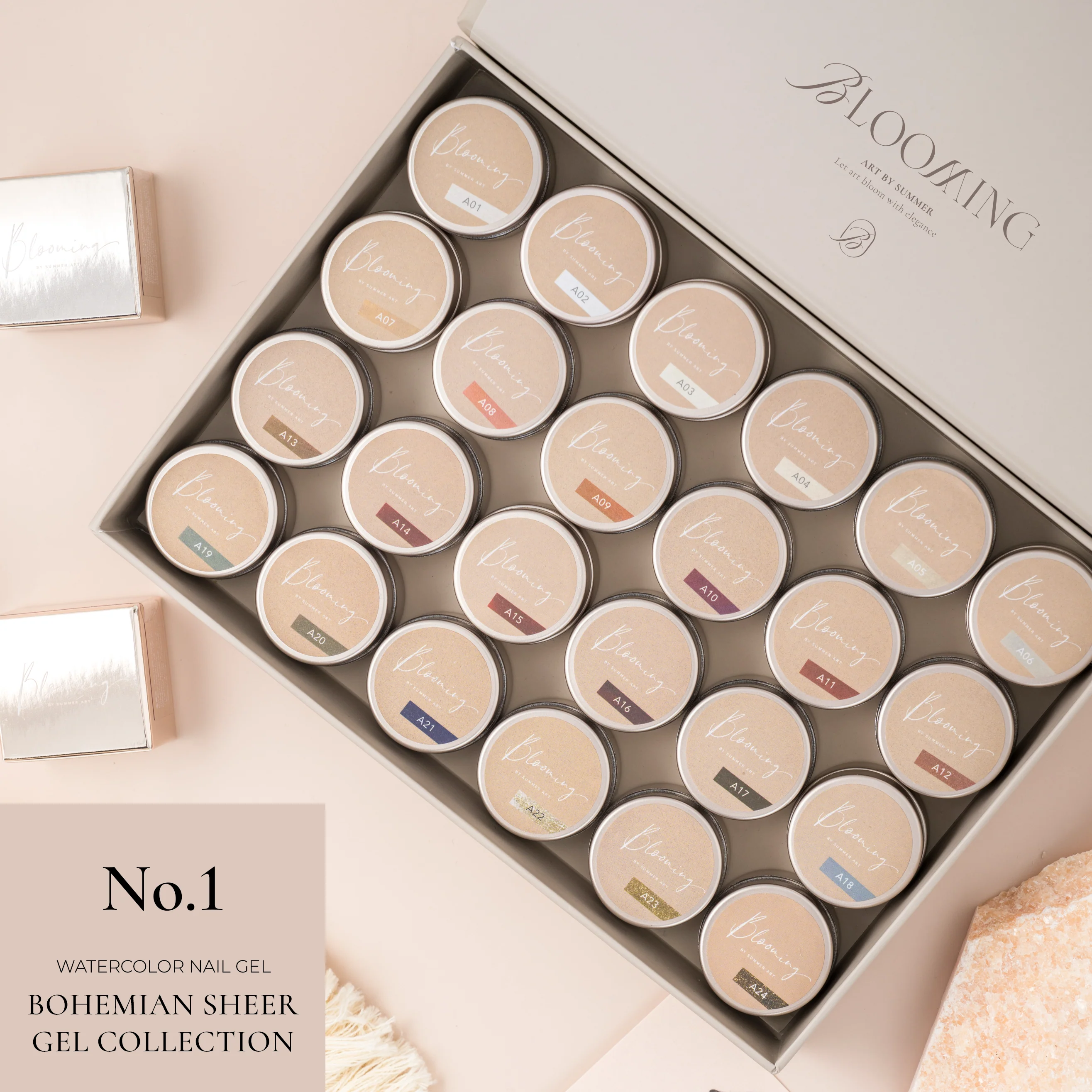 Blooming Nails - No.1 Watercolor Nail Gel Set - Image 6