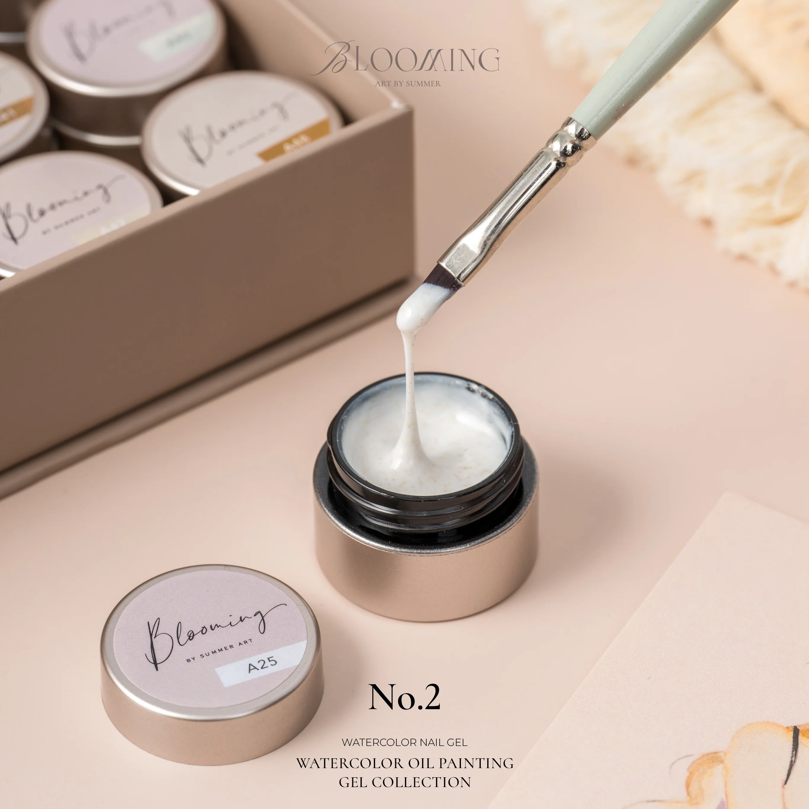 Blooming Nails - No.2 Watercolor Nail Gel Set - Image 3