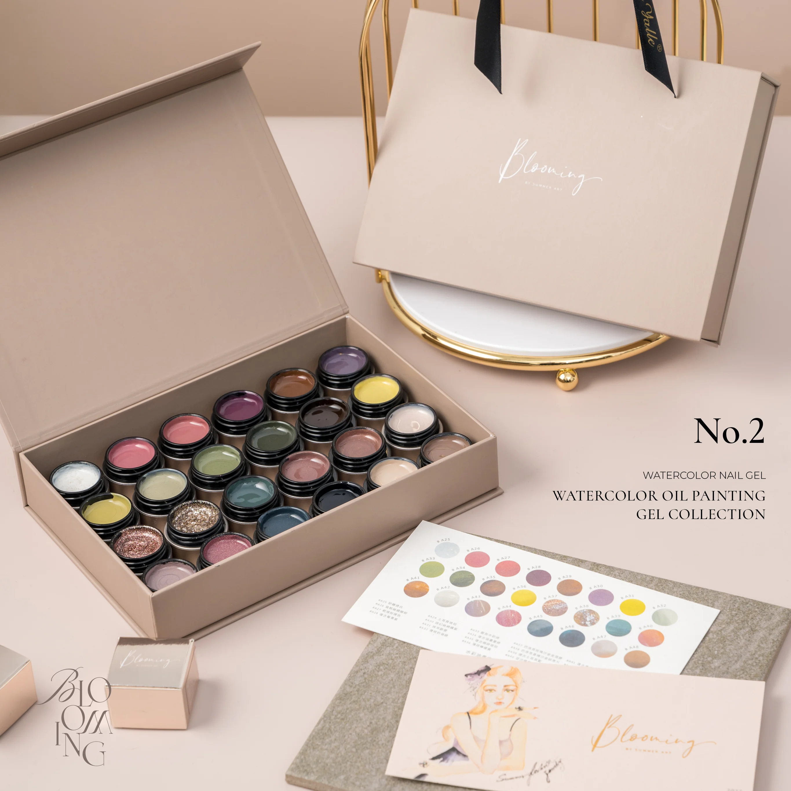 Blooming Nails - No.2 Watercolor Nail Gel Set - Image 5