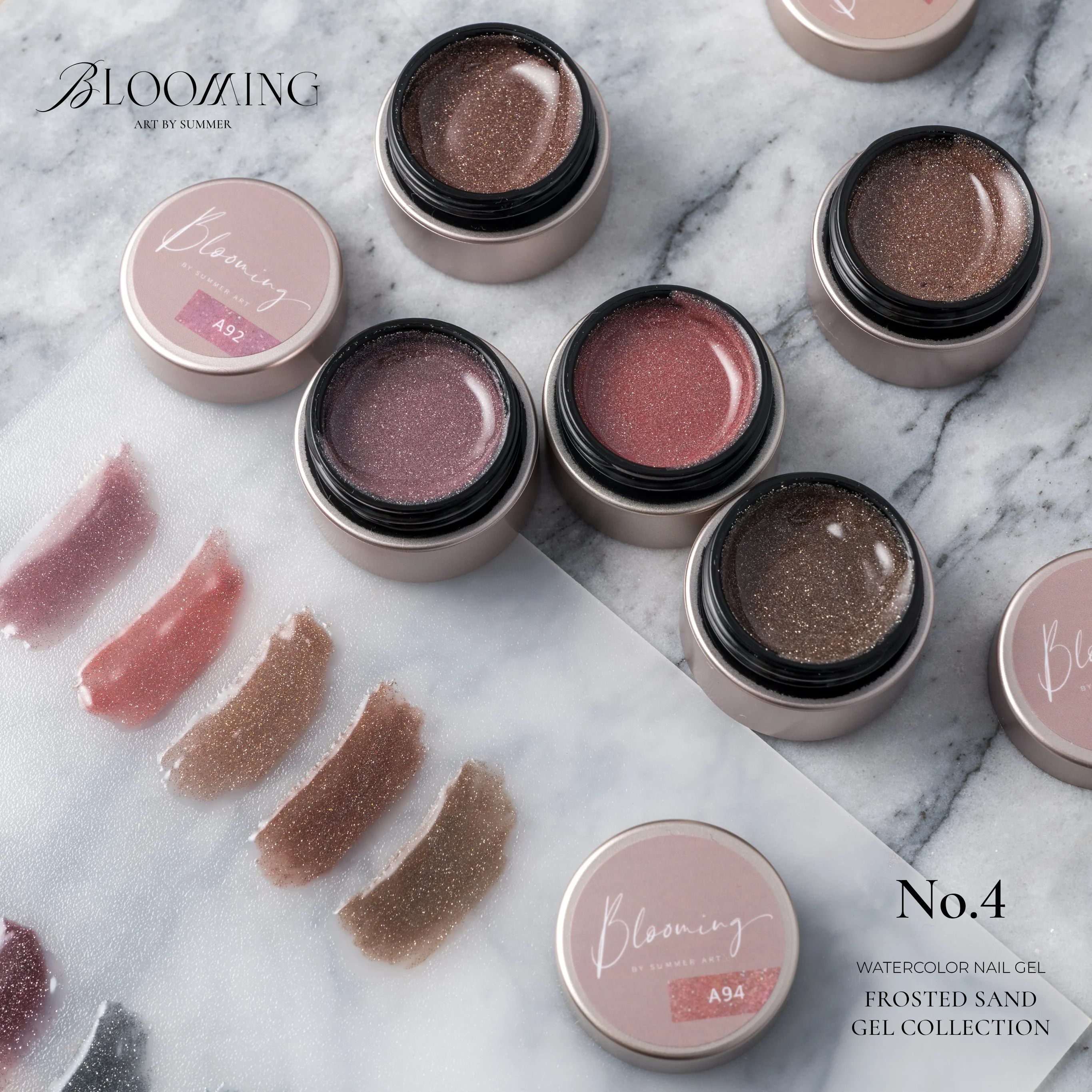 Blooming Nails - No.4 Watercolor Nail Gel Set - Image 5