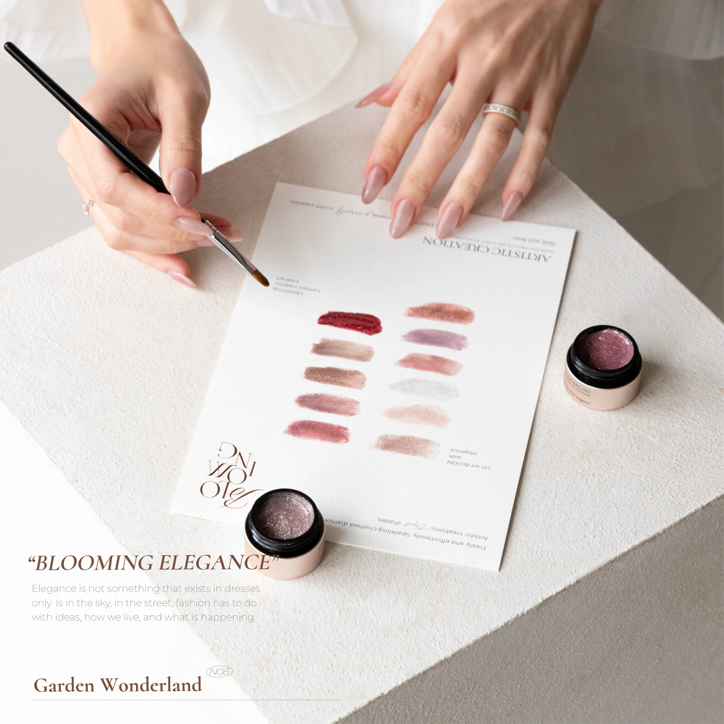 Blooming Nails - No.6 Watercolor Nail Gel Set - Image 13