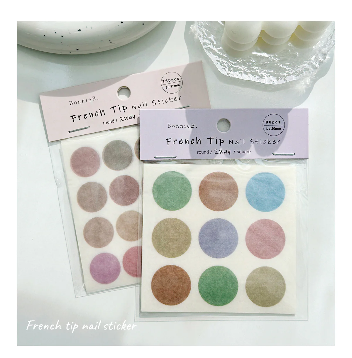 Bonniebee French Nail Stickers (S/L Size) - Image 2