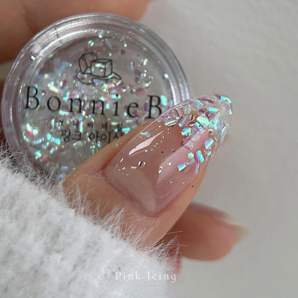 Bonniebee - Icing Nail Glitter (Pink/Blue/White) - Image 2