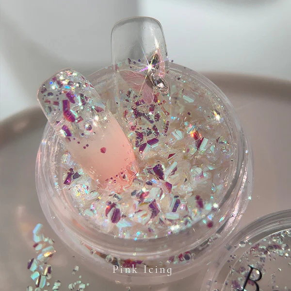 Bonniebee - Icing Nail Glitter (Pink/Blue/White) - Image 3