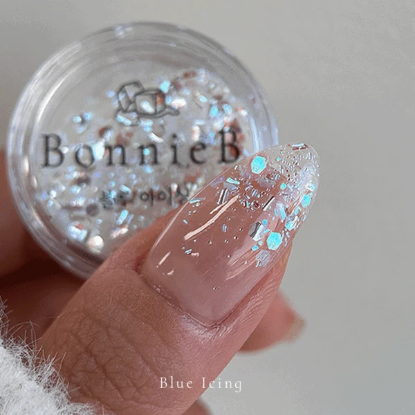 Bonniebee - Icing Nail Glitter (Pink/Blue/White) - Image 5