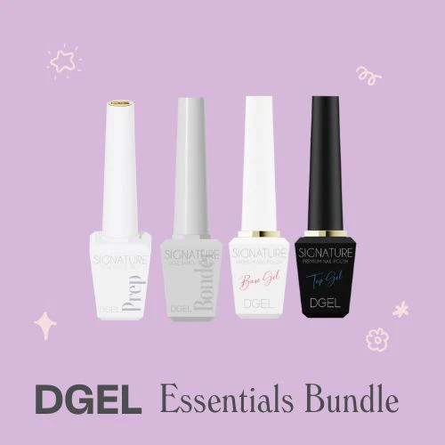 DGEL Signature Base, Bonder, Prep, and Top Gel Bundle