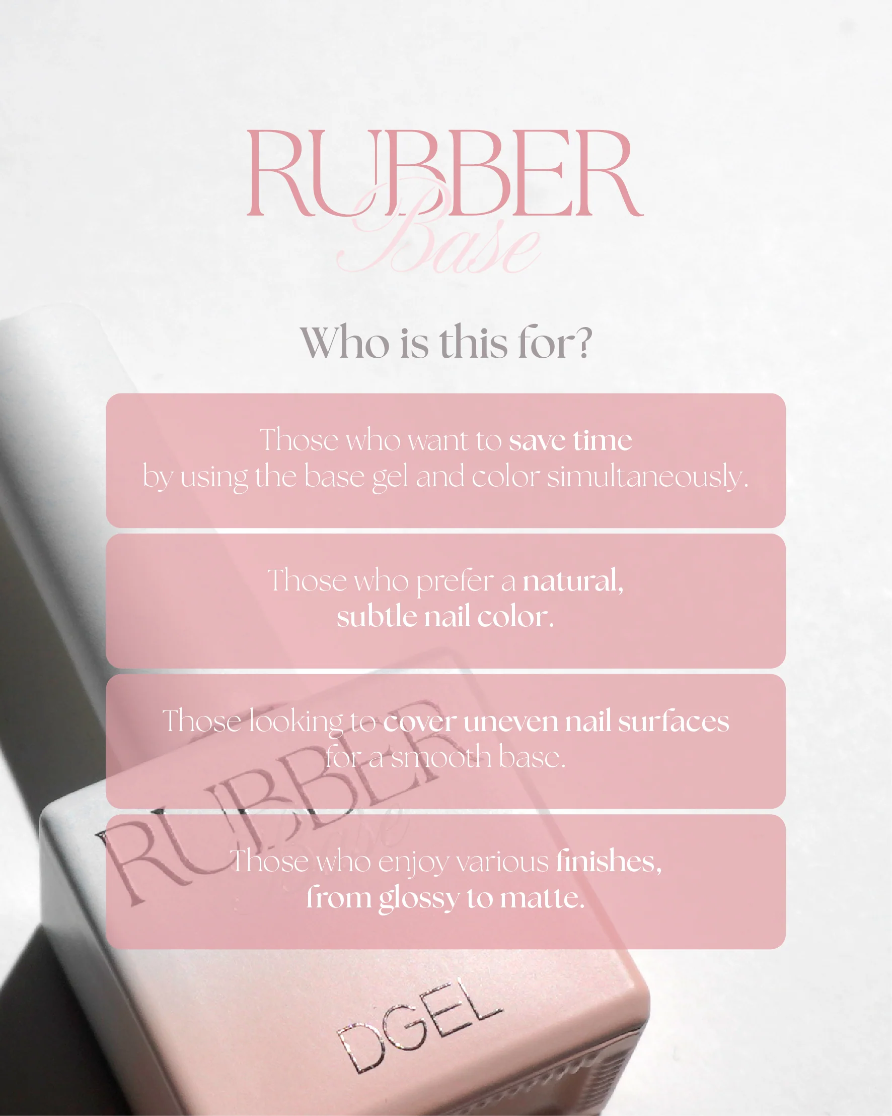 DGEL - Rubber Base Gel (5 types) - Image 2