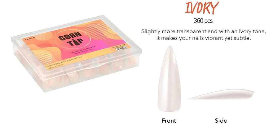 DIAMI Corn Tip Extensions [Ivory and Clear] - Image 3