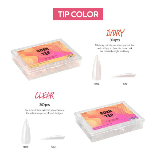 DIAMI Corn Tip Refills (Clear Nail Extensions) - Image 4