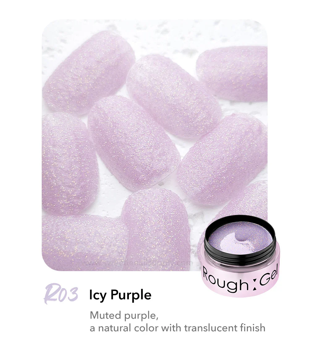 DIAMI - R01-R04 Rough Gel ICY Series (Silver Beam, Beige, Purple, Mint) - Image 4