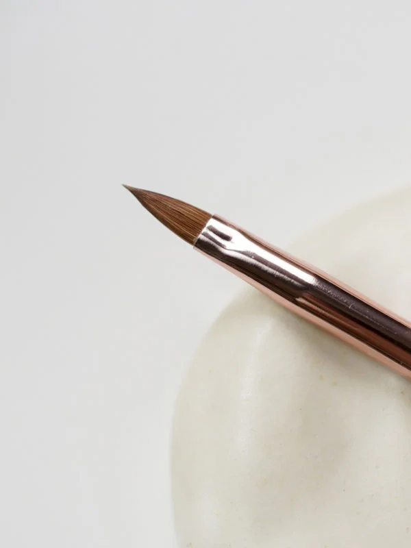 Ginanail Rose Metal Nail Brush (Oval Sharp)