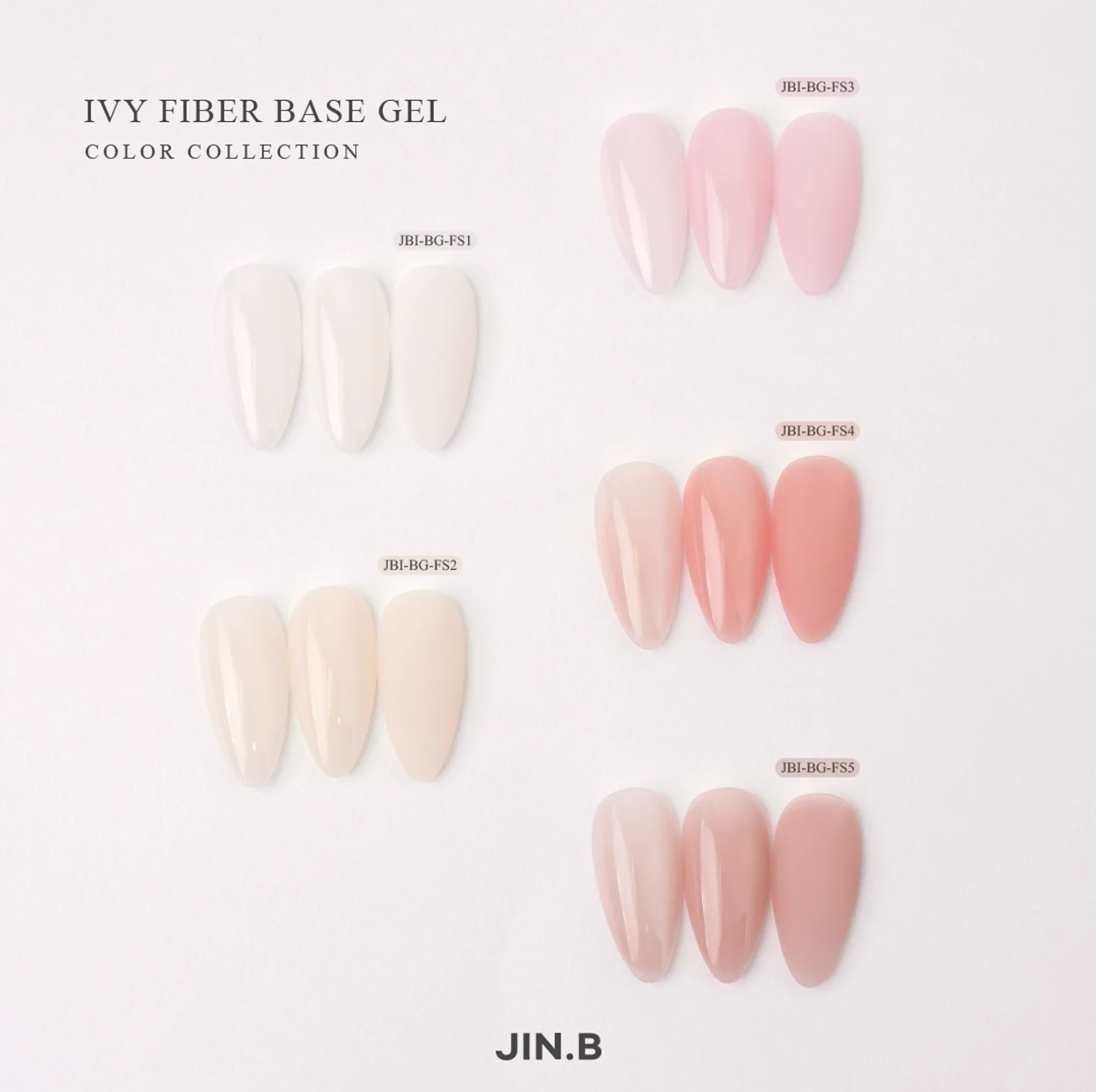 JIN.B - Ivy Fiber Base Gel (Colour Collection Series) - Image 2