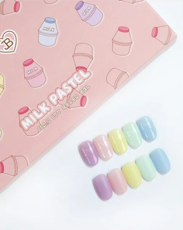 JIN.B Milk Pastel Syrup Gel 5pc Collection - Image 3