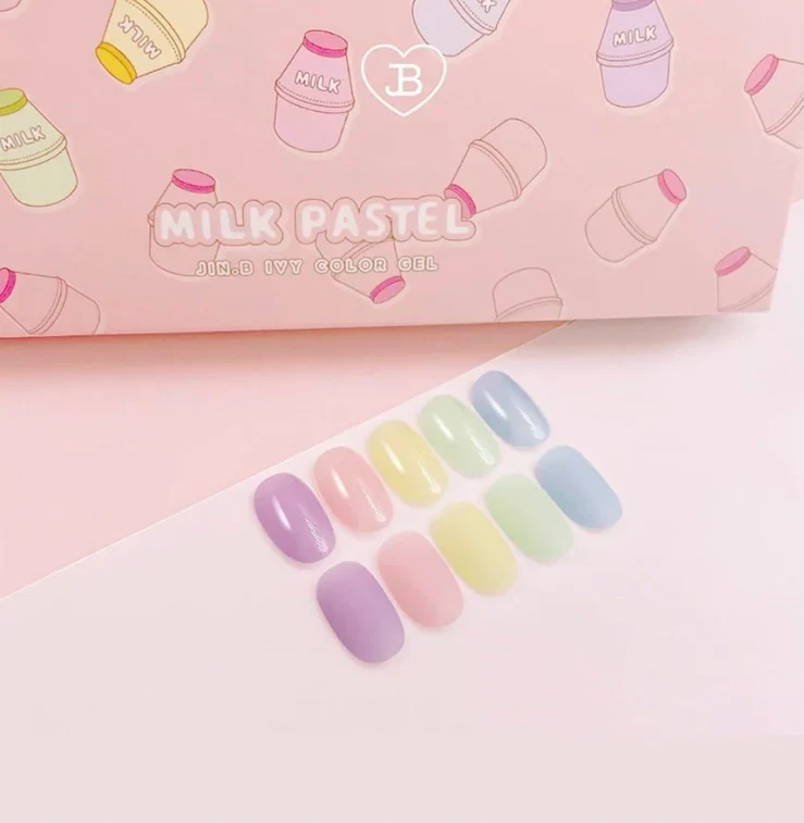 JIN.B Milk Pastel Syrup Gel 5pc Collection - Image 4