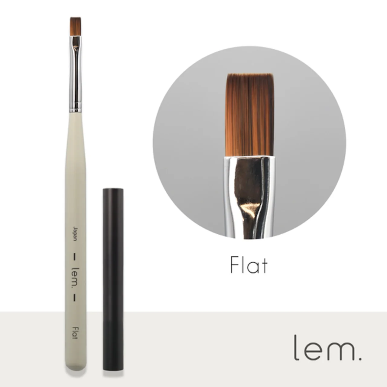 Lem - Nail Brushes (Round, Flat, Long liner) (B01RO, B02FL, B03LL) - Image 4
