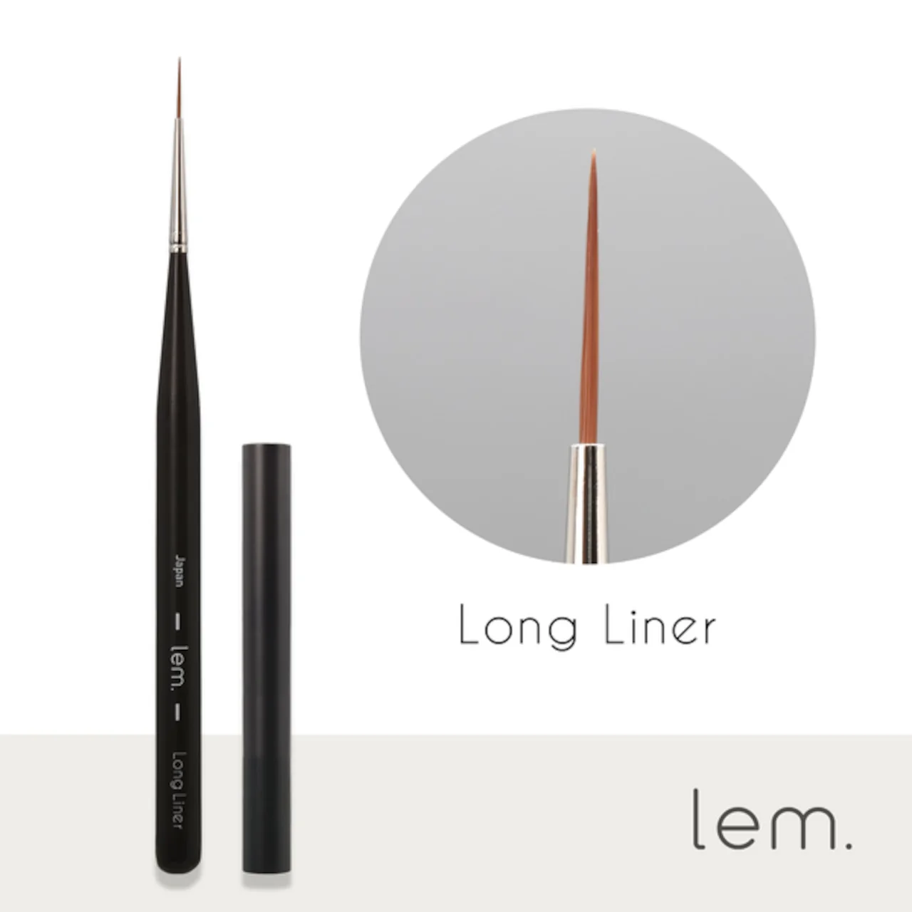 Lem - Nail Brushes (Round, Flat, Long liner) (B01RO, B02FL, B03LL) - Image 6