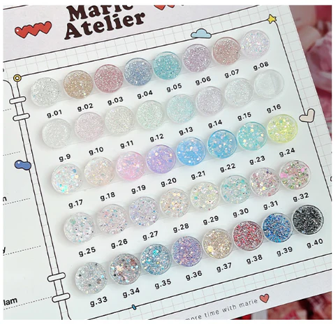 Marie Atelier - 40 Piece Glitter Set - Image 2