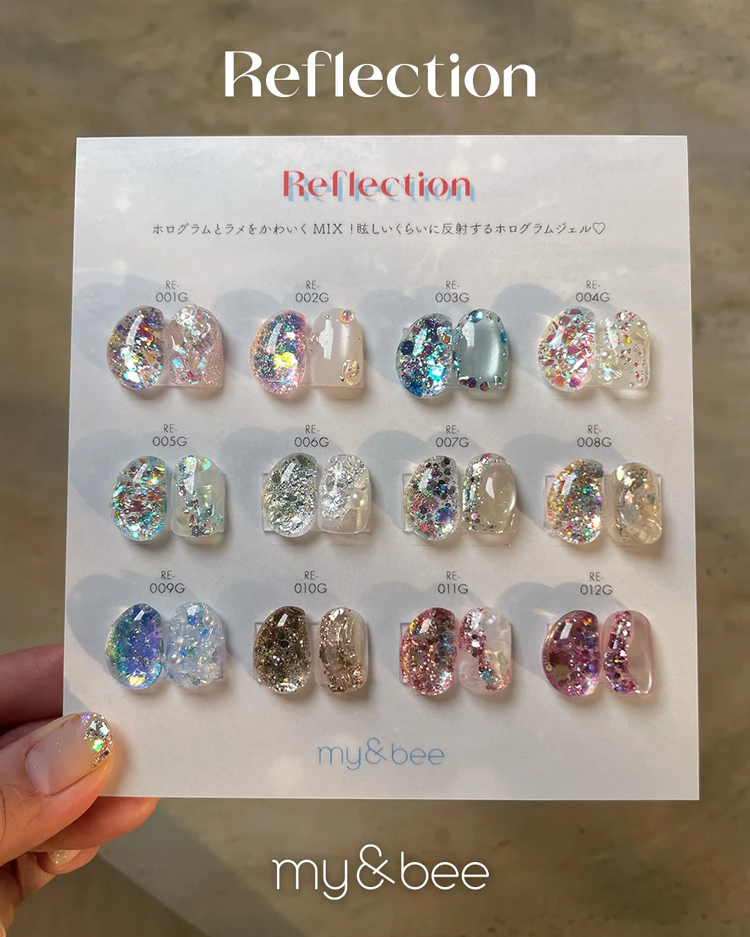 my&bee - Reflection Set (RE-001G to RE-012G)
