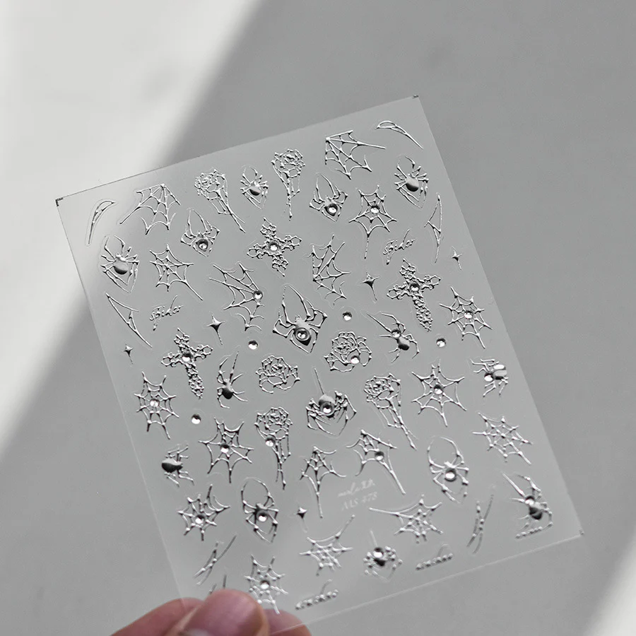 MS 478 - Self-Adhesive Spider Web Nail Stickers