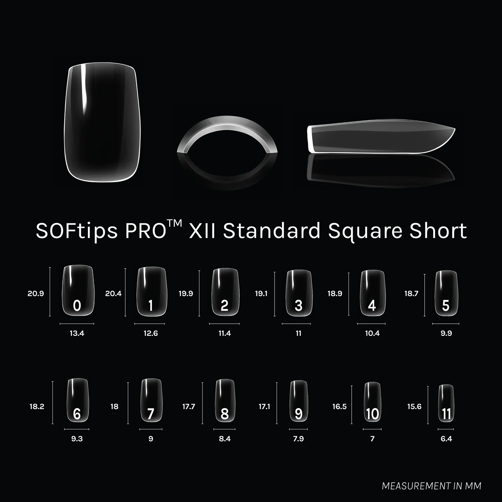 SOFGEL - SOFTIPS PRO XII Standard Square Short Refill Bag - Image 2