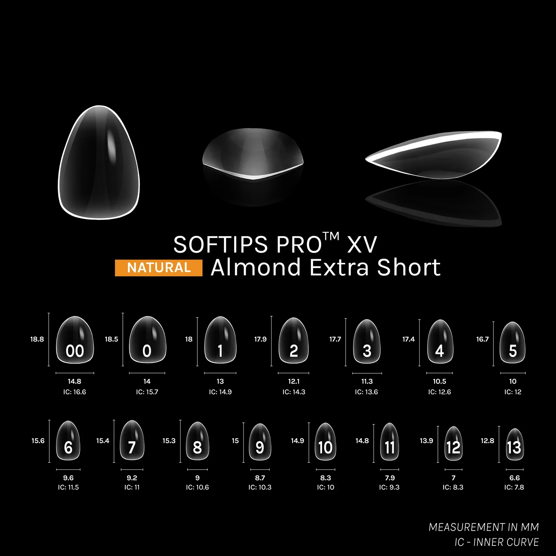 SOFGEL - SOFTIPS PRO XV Natural Almond Extra Short - 600pcs - Image 3