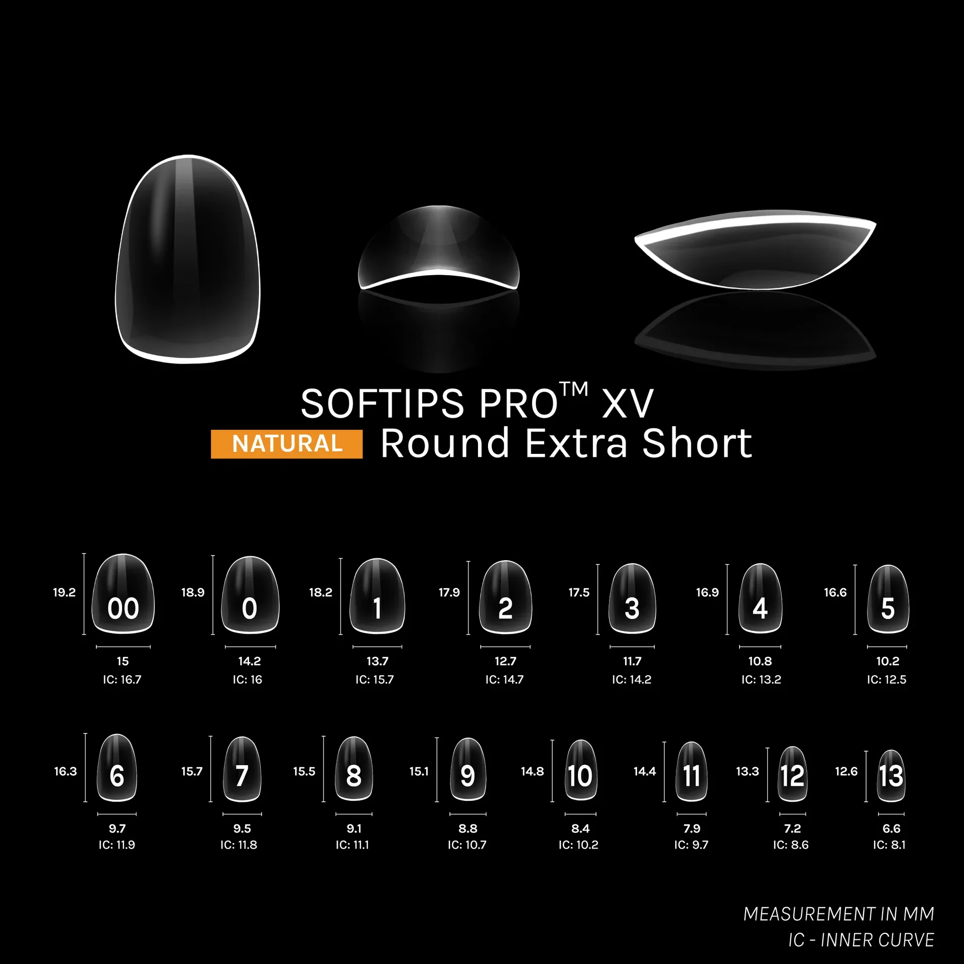 SOFGEL - SOFTIPS PRO XV Natural Round Extra Short - 600pcs - Image 3