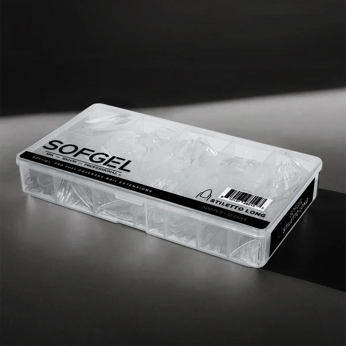 SOFTIPS PRO XII - Standard Stiletto Long (500pcs) - Image 4