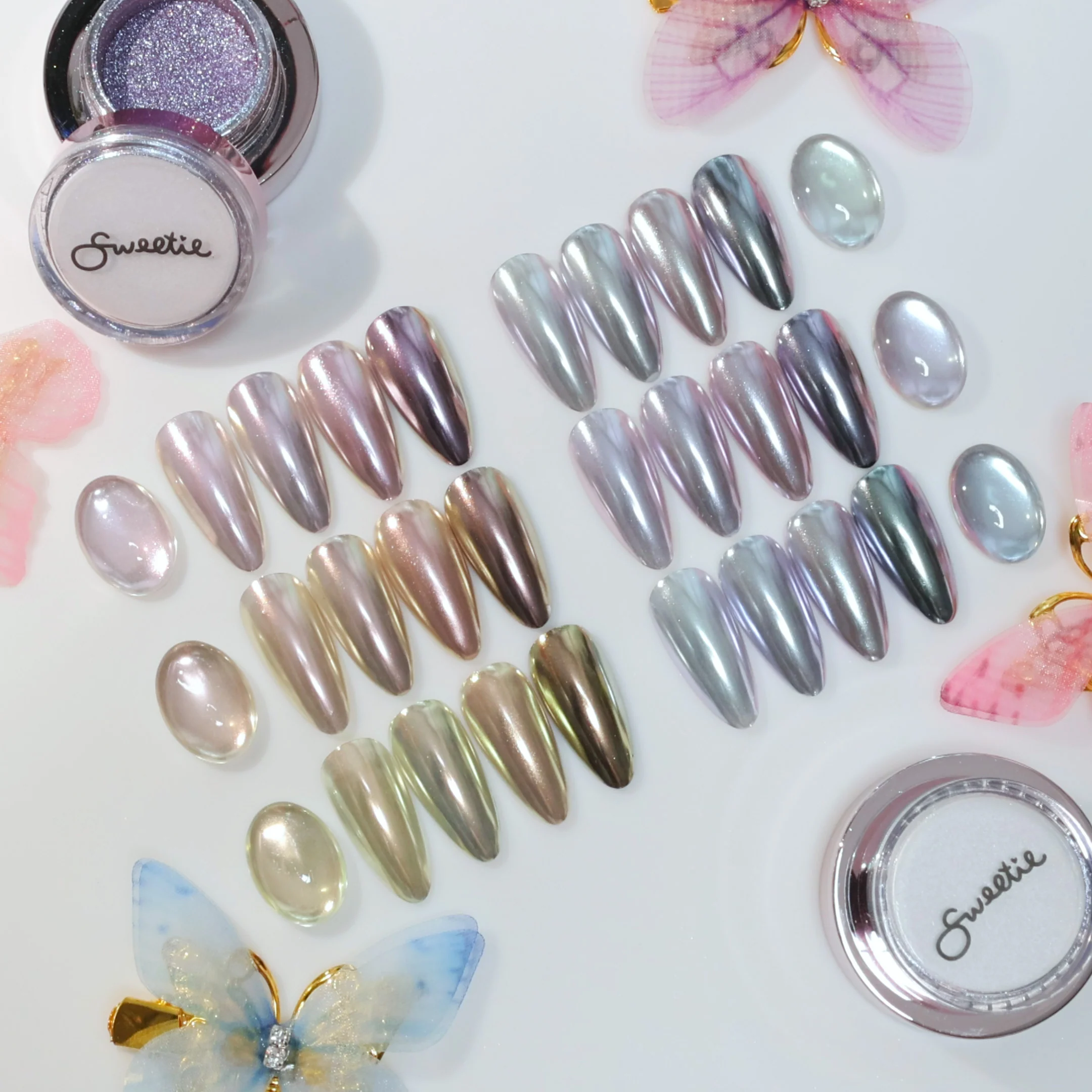 Sweetie Nail Supply - Fairy Chrome & Magnetic Powders (6 Types)