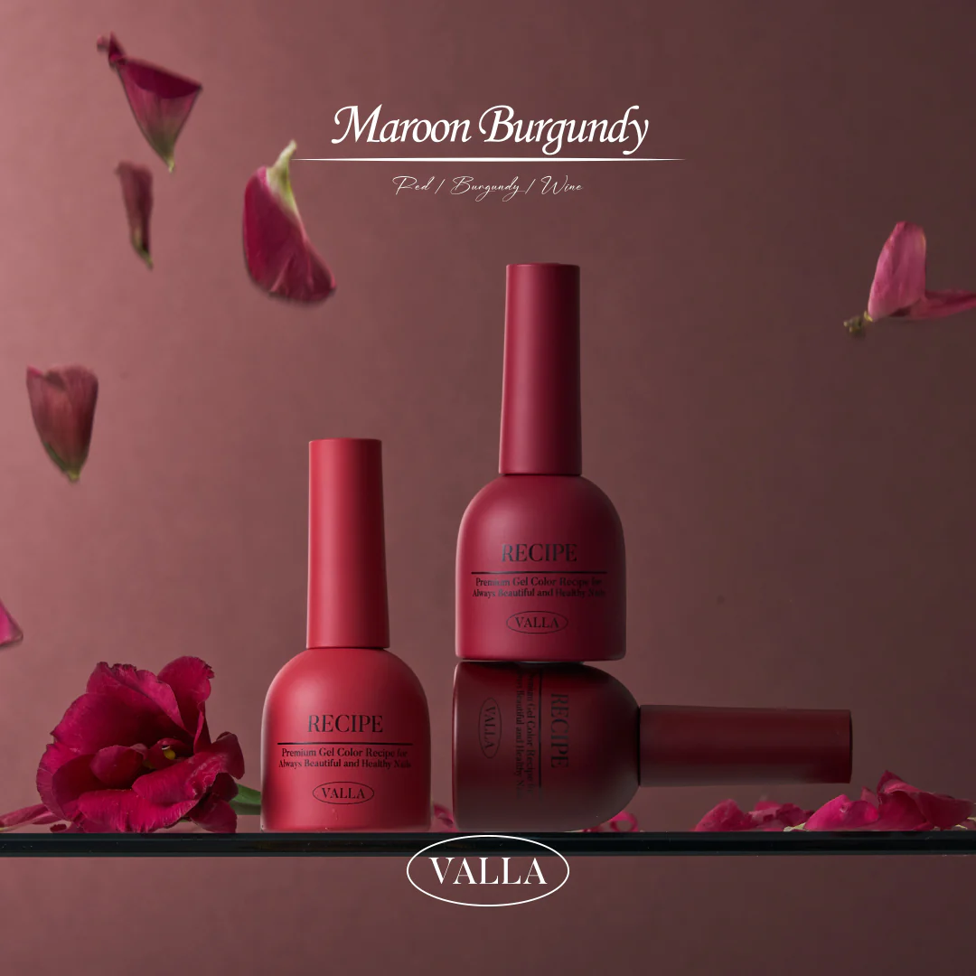 VALLA Maroon Burgundy Set (8 pcs) - Image 4