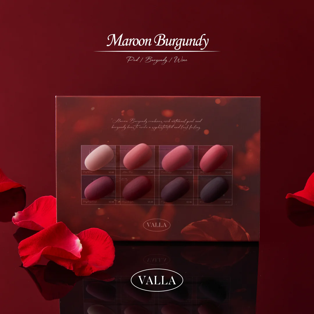 VALLA Maroon Burgundy Set (8 pcs) - Image 7
