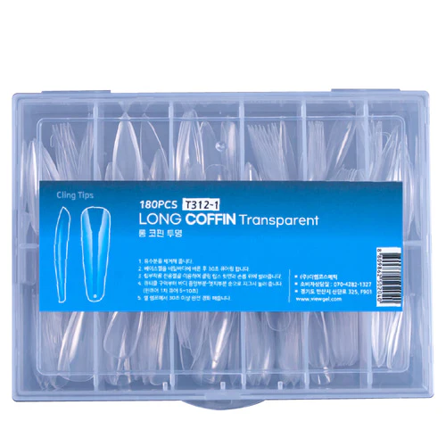 Viewgel - Cling Tip Gel Nail Tip Extension Full Tip 180 Tip (6 types) - Image 2