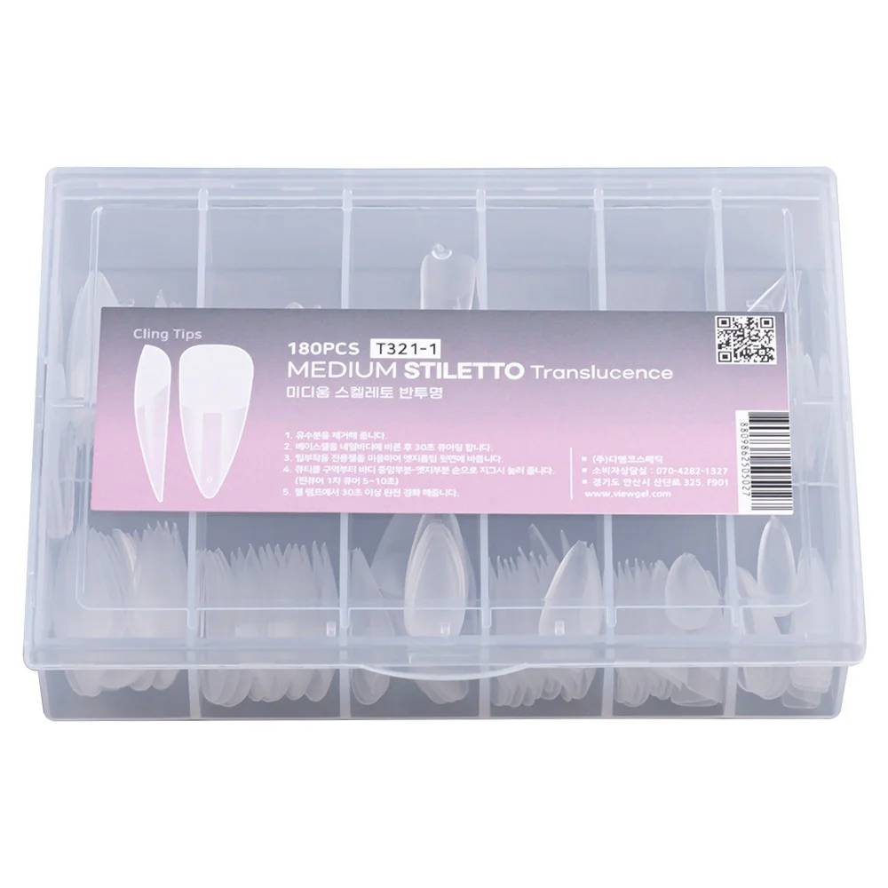 Viewgel -  Medium Stiletto 180pcs (T321-1)