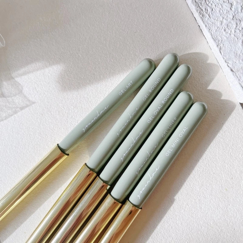 You and Me - Nail Brushes (Green Handle) - Image 2